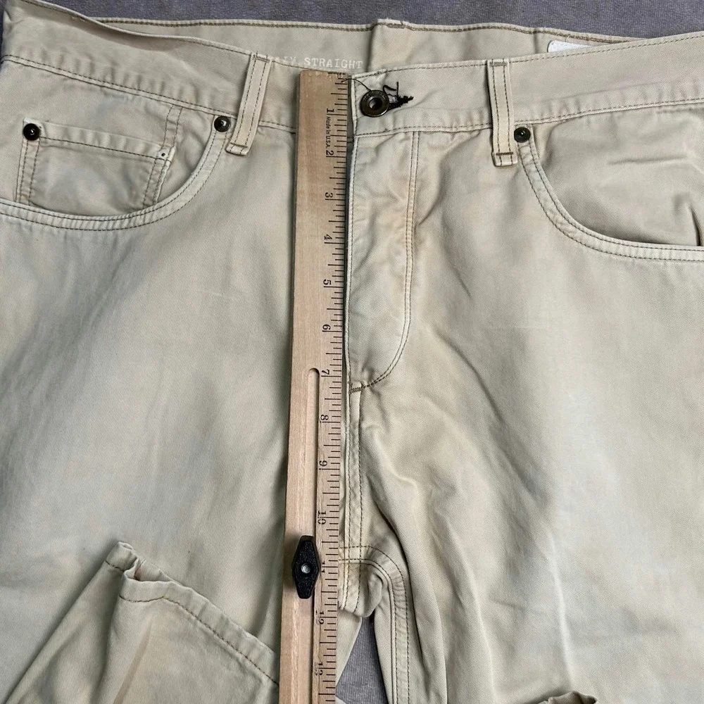 Rag & Bone RB 15X Slim Straight Tan Khaki Tailored Workwear Pants Mens 33 - Picture 8 of 10